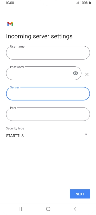 Press the field below 