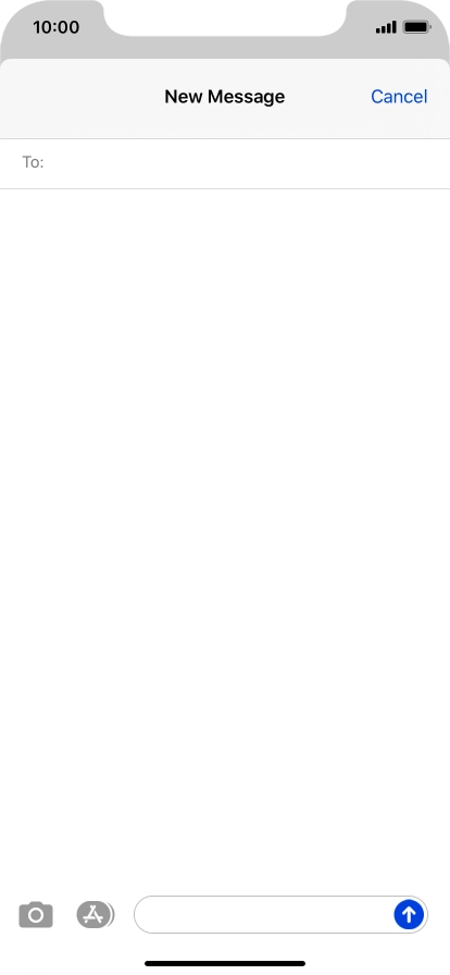 Press To: and key in the first letters of the recipient's name.