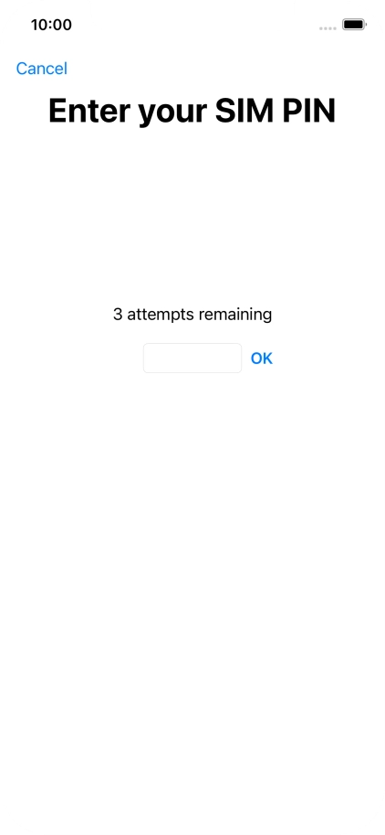 If your SIM is locked, key in your PIN and press OK.