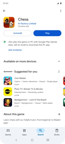 Press the Home key to return to the home screen.