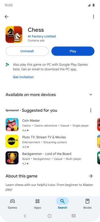 Press the Home key to return to the home screen.
