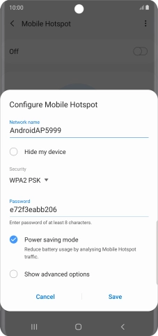 Press the field below 