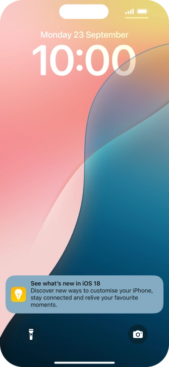 Press the required notification and follow the instructions on the screen to use the selected function.