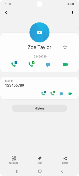 Press the Home key to return to the home screen.