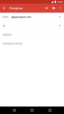 Press To and key in the first letters of the recipient's name.