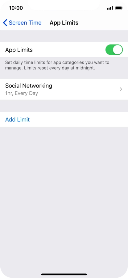Press the required category.