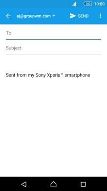 Press To and key in the first letters of the recipient's name.