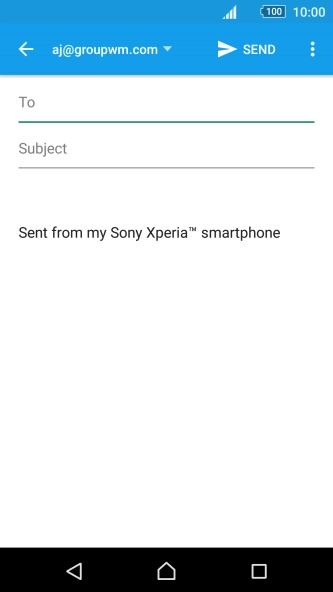 Press To and key in the first letters of the recipient's name.
