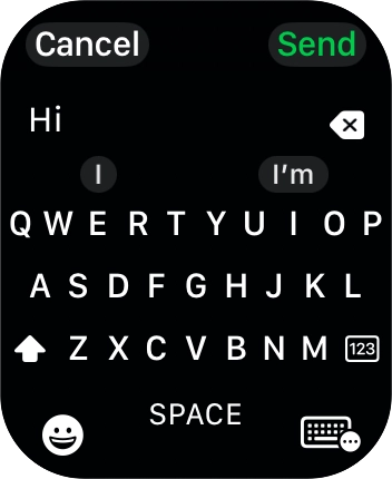 Press the input icon.