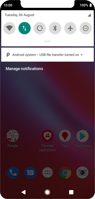 Press Android system.