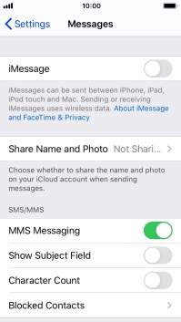 Press the Home key to return to the home screen.