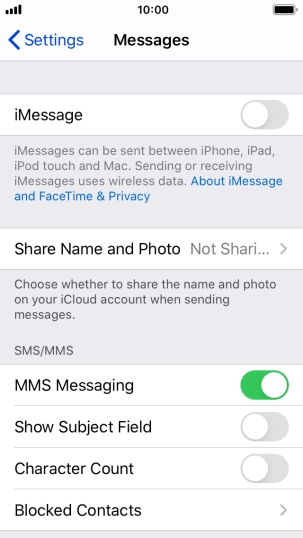 Press the Home key to return to the home screen.