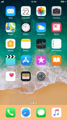 When the battery charging icon is displayed, the battery is charging.