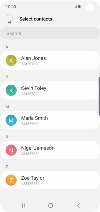 Press the field above 