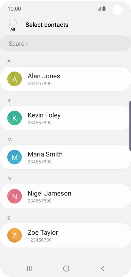 Press the field above 