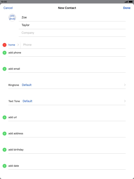 Press Phone and key in the required phone number.