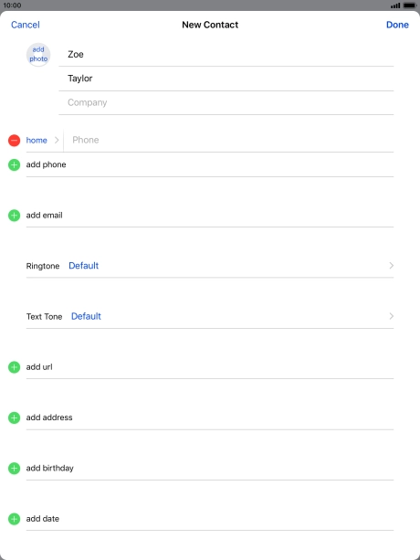 Press Phone and key in the required phone number.