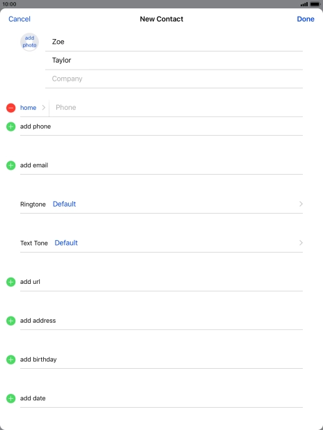 Press Phone and key in the required phone number.