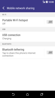 Press Portable Wi-Fi hotspot.