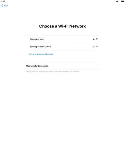 Press the required Wi-Fi network.