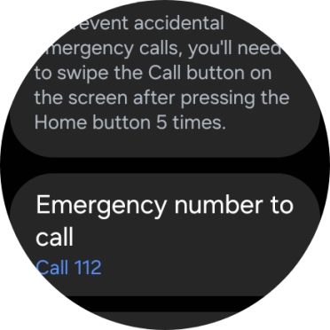 Press Emergency number to call.