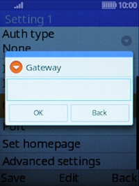 Key in 10.202.002.060 and press the Left selection key.