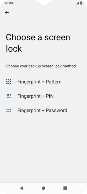 Press the required phone lock code and follow the instructions on the screen to create an additional phone lock code.