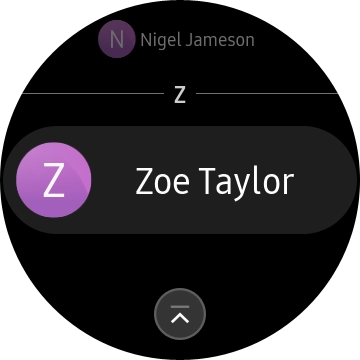 Press the required contact.