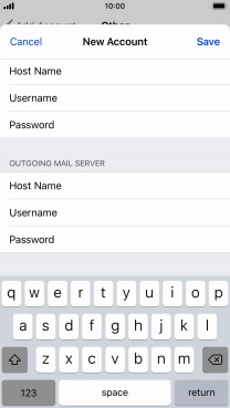 Press Save. Your email account has now been set up. To select more settings for incoming and outgoing server, proceed with the following steps.