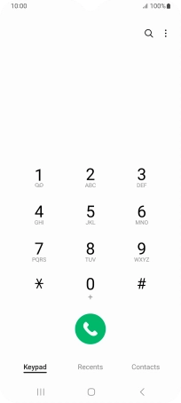 Press the menu icon.