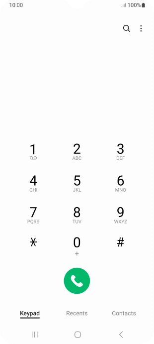 Press the menu icon.
