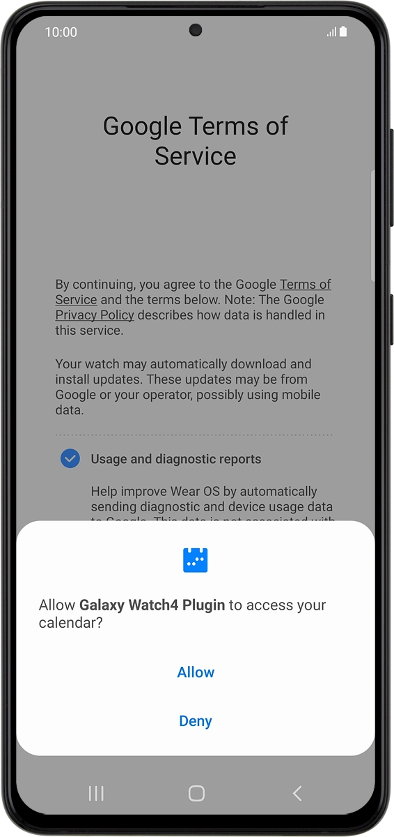On your phone: Press Allow.