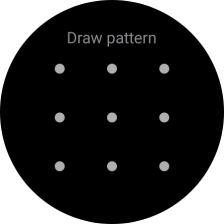 Slide your finger across the screen to connect at least four points and follow the instructions on the screen to create a pattern as lock code.