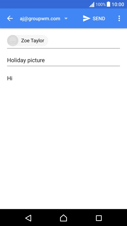 Press the menu icon.