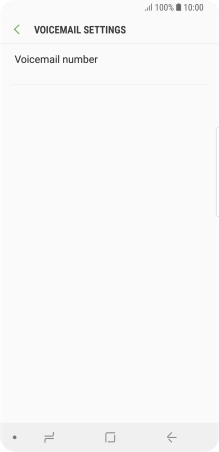 Press Voicemail number.