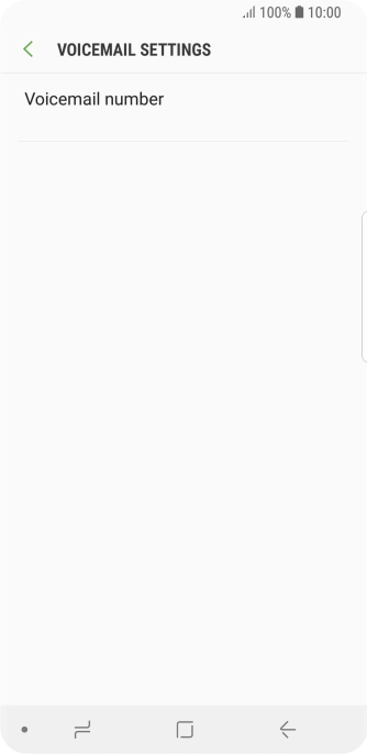 Press Voicemail number.