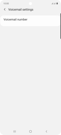 Press Voicemail number.