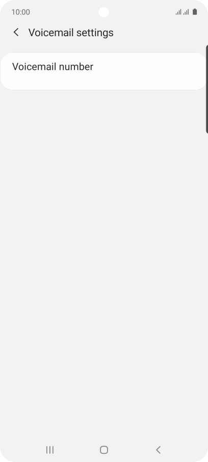 Press Voicemail number.