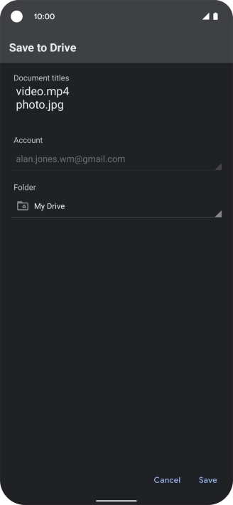 Press the field below 