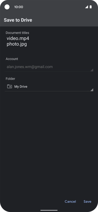 Press the field below 