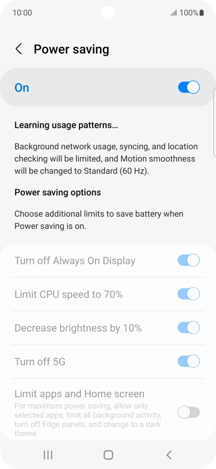 Press the Home key to return to the home screen.