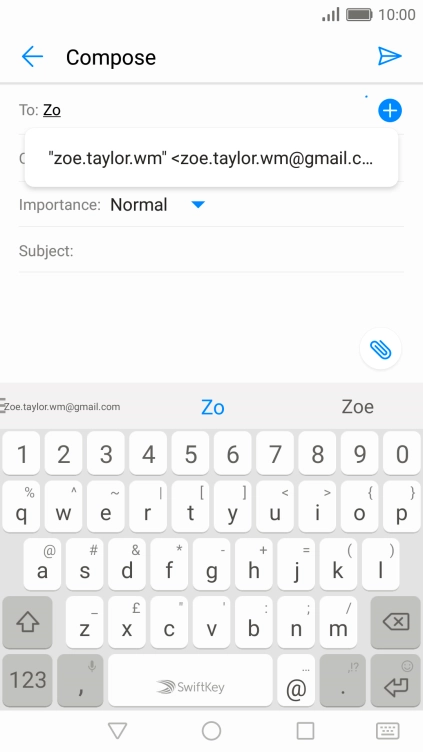 Press the required contact.