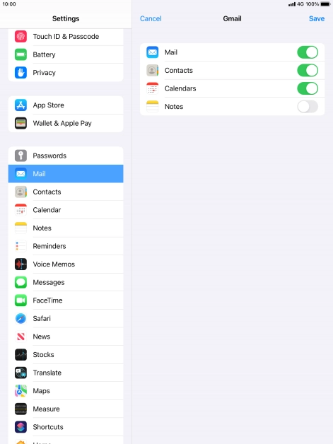 If this screen is displayed, you email account has been recognised and set up automatically. Follow the instructions on the screen to key in more information and finish setting up your tablet.