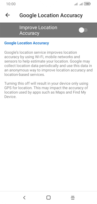 If you press the indicator next to 