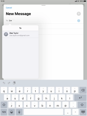 Press the required contact.