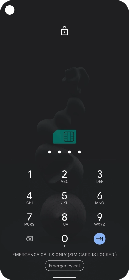 If you're asked to key in your PIN, do so and press the confirm icon.
