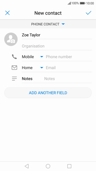 Press Phone number and key in the required phone number.