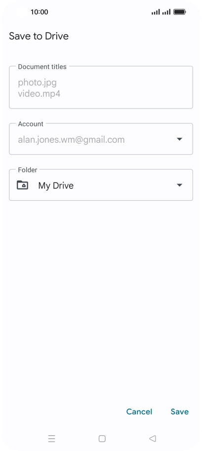 Press the field below 