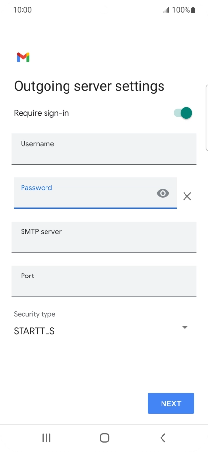 Press the field below 