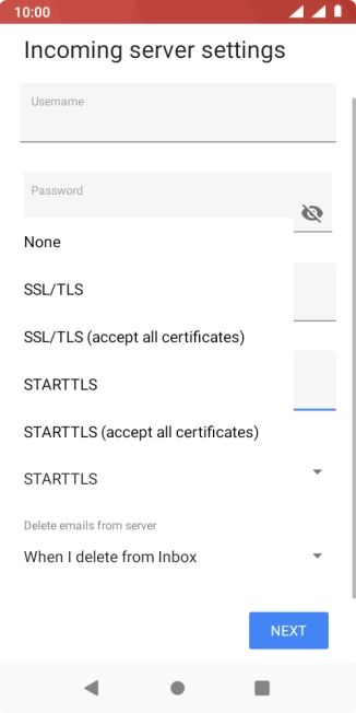 Press None to turn off the function.